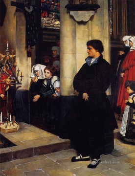 礼拝中 マーティン・ルーサーはジェイムズ・ジャックを疑う ジョセフ・ティソ Oil Paintings